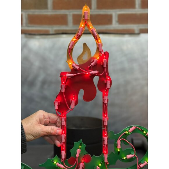 VTG Light-Up Christmas Candle Decoration Bulbs – Electric Plug-In Holiday Decor - Picture 3 of 9